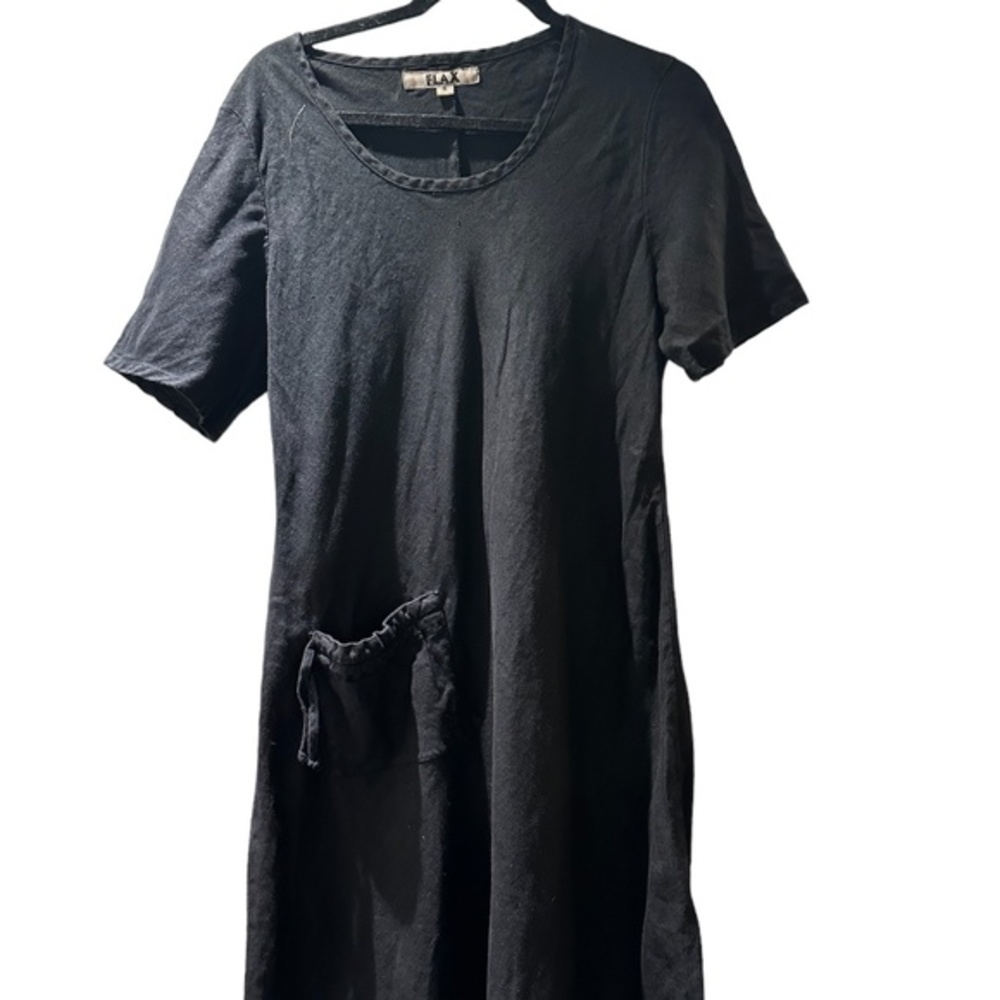Flax 100% linen A-line dress size small (6-10)